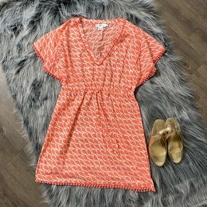 Vineyard Vines Orange Fish Print Dress